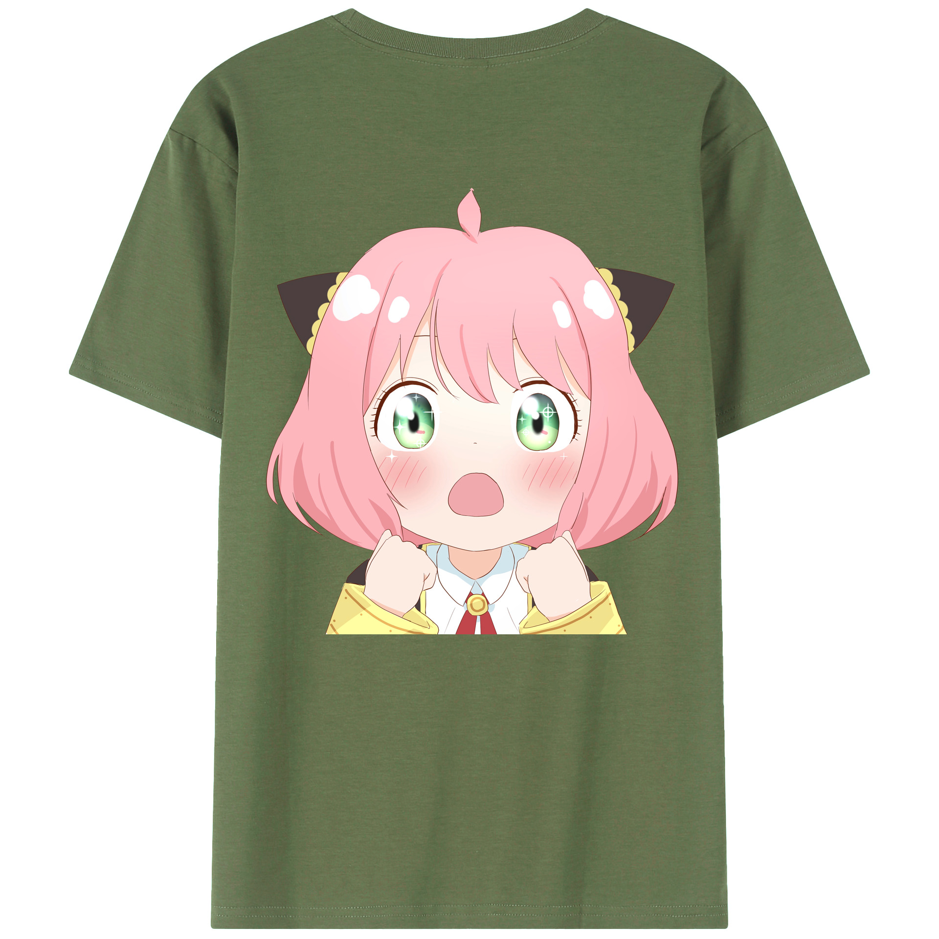 （画像用） SPY×FAMILY间谍家家酒 綿100％ メンズ半袖Tシャツ（バックプリント） 通気性